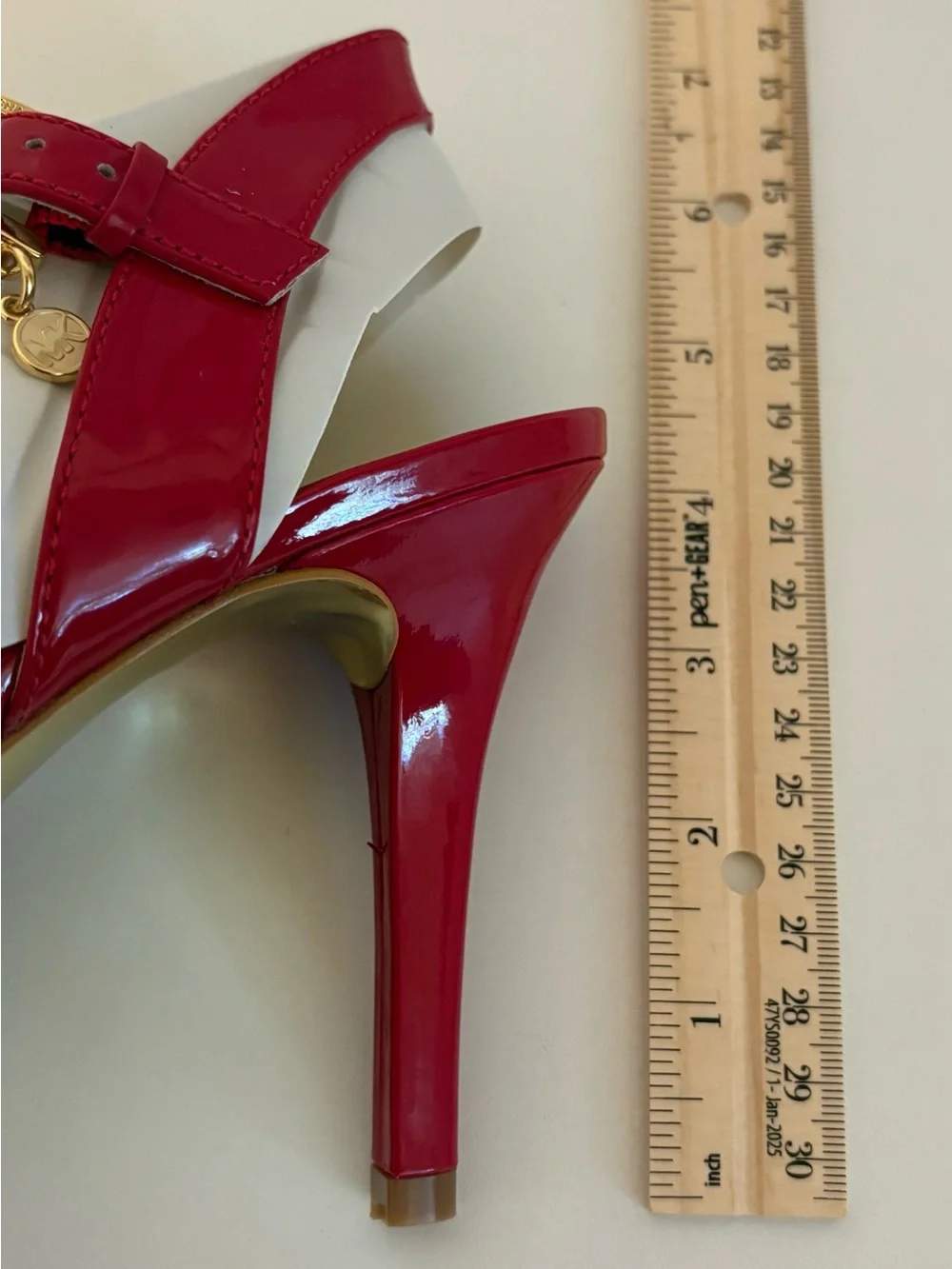 MICHAEL KORS Red Patent Slingback Heels, Size 10, NWT